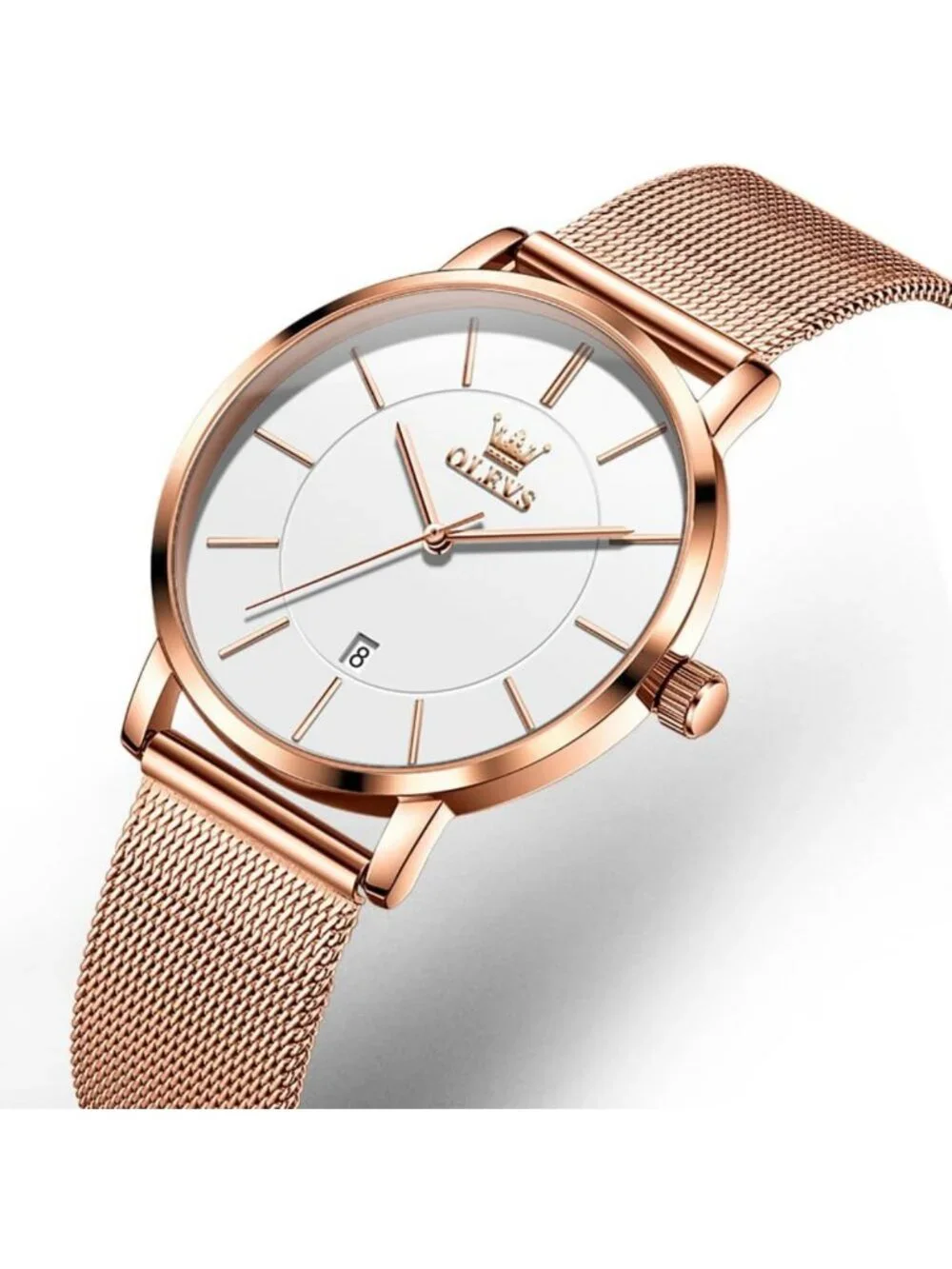 Elegant Women's Stainless Steel Dress Watch - Classic Design for Every Occasion